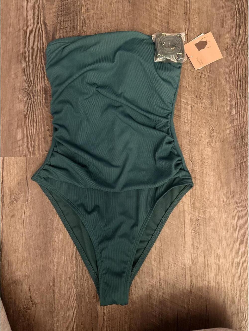 Shade & Shore Women's Green Swimsuit-one-piece